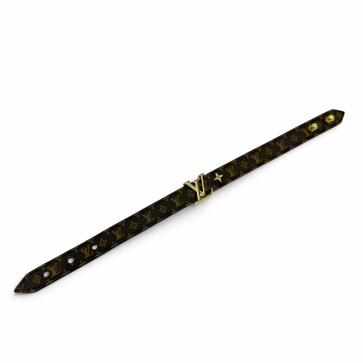 Louis Vuitton Monogram Bracelet LV Iconic Leather Brown 19 — view 6