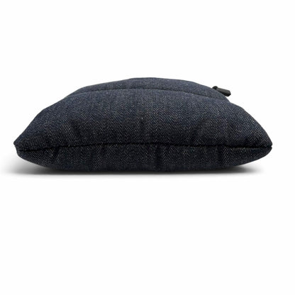 Moncler Puffy Phone Case Leather Logo Shoulder Bag Indigo — view 6