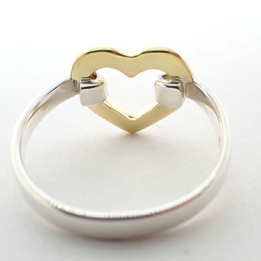 Tiffany & Co 925/750 Open Heart Ring — view 8