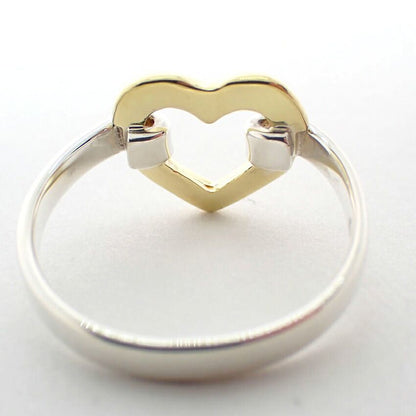 Tiffany & Co 925/750 Open Heart Ring — view 8
