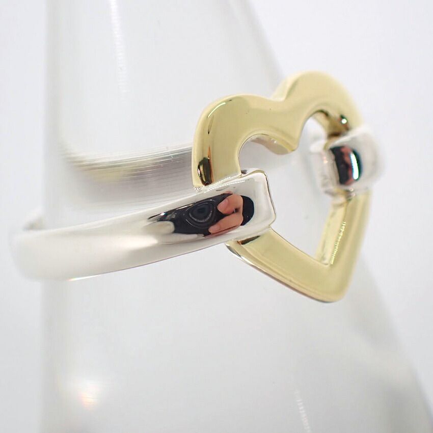 Tiffany & Co 925/750 Open Heart Ring — view 2
