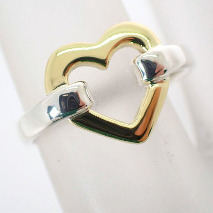 Tiffany & Co 925/750 Open Heart Ring — view 5