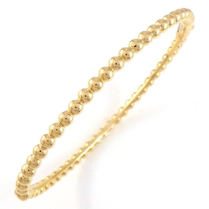 Van Cleef & Arpels Bangle Perlee Gold Pearl Bracelet