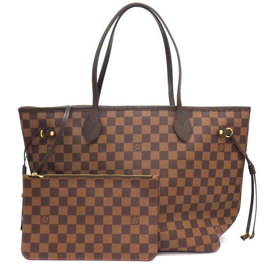 Louis Vuitton Tote Bag Neverfull MM Cerise Damier Ebene Canvas Vachetta Leather