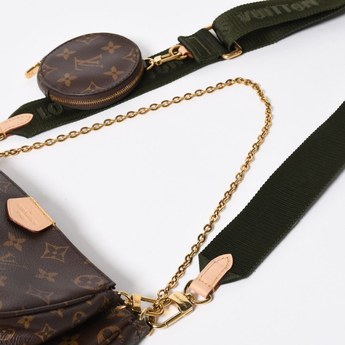 Louis Vuitton Monogram Multi Pochette Accessoires Khaki Shoulder Bag — view 6