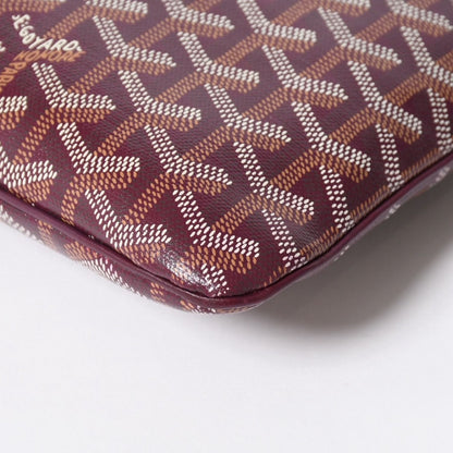 Goyard Senna GM Clutch Bordeaux Goyardine Canvas Silver — view 8