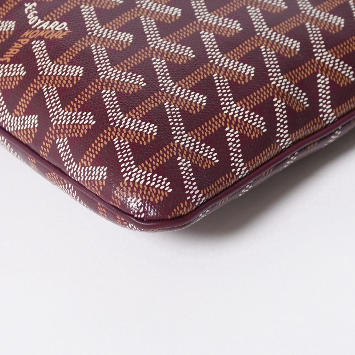 Goyard Senna GM Clutch Bordeaux Goyardine Canvas Silver — view 6