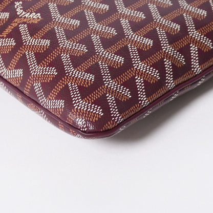 Goyard Senna GM Clutch Bordeaux Goyardine Canvas Silver — view 6