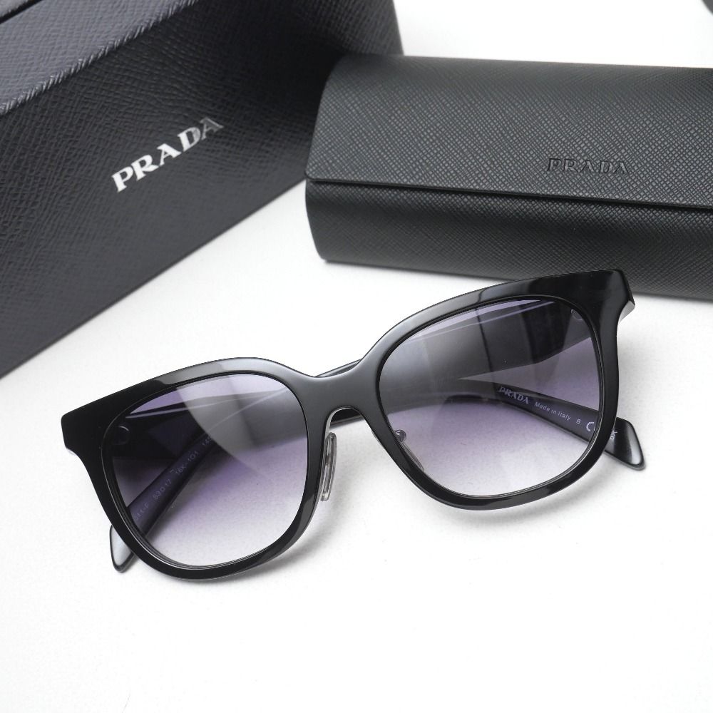 Prada Sunglasses Wellington Side Logo Black Eyewear