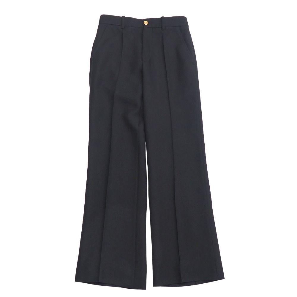 Gucci Pants GG Button Center Crease Flare Trousers