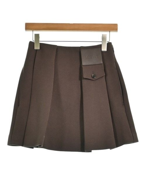 Loewe Mini Skirt Brown