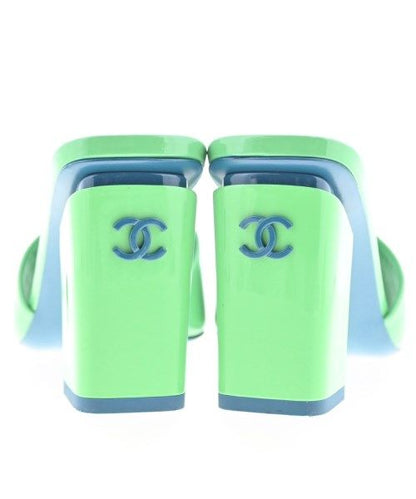 Chanel Sandals Green — view 6