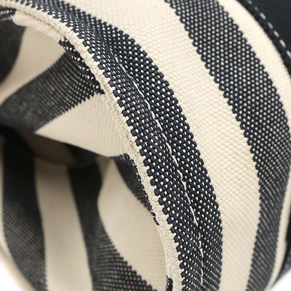 Hermes Tote Bag Cannes PM Canvas Black White — view 4
