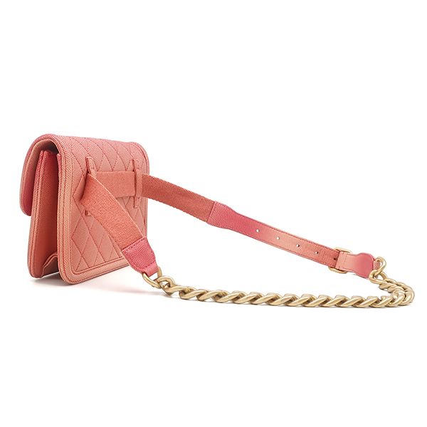 Chanel Waist Bag Sunset on the Sea Caviar Leather Pink Matte Gold Gradient 27 — view 2