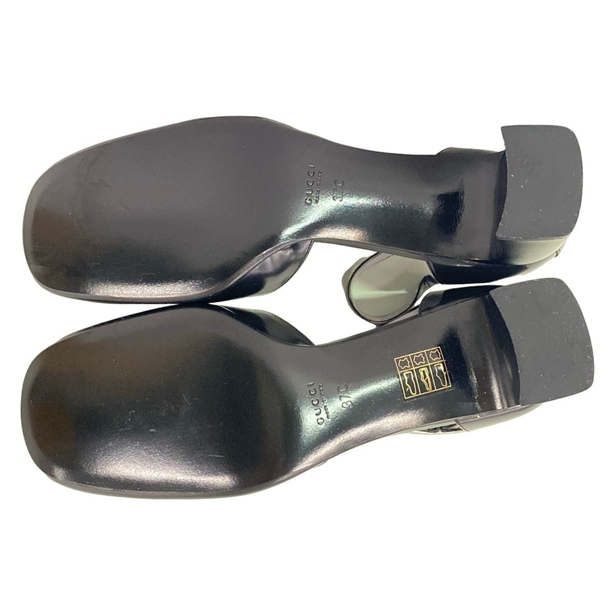 Gucci Pumps Black Leather Heels — view 4