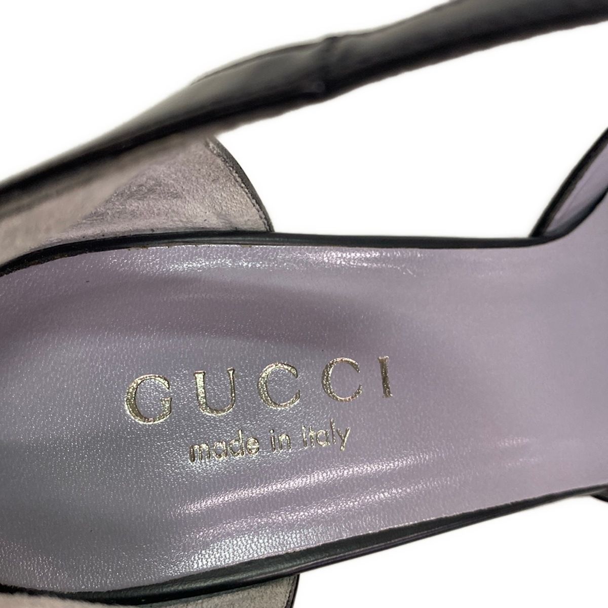 Gucci Pumps Black Leather Heels — view 5