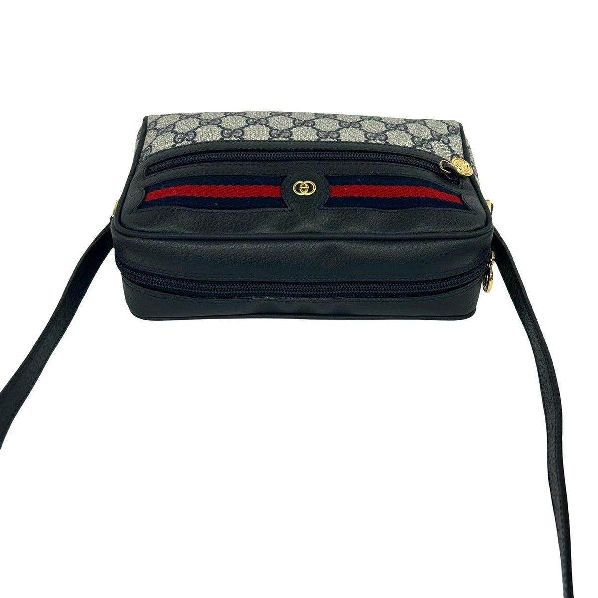 Gucci Vintage Sherry Line GG Logo Pattern Leather Mini Shoulder Bag Pochette — view 4