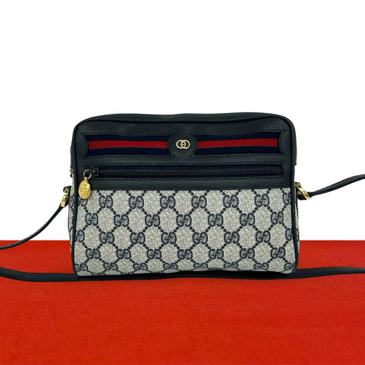 Gucci Vintage Sherry Line GG Logo Pattern Leather Mini Shoulder Bag Pochette