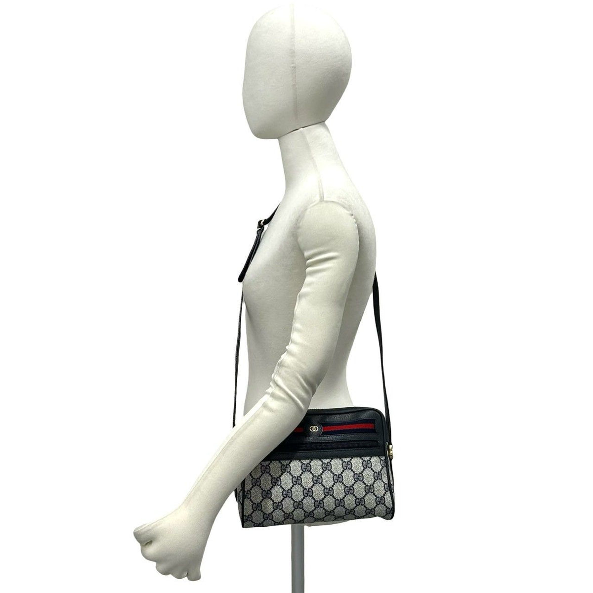 Gucci Vintage Sherry Line GG Logo Pattern Leather Mini Shoulder Bag Pochette — view 2