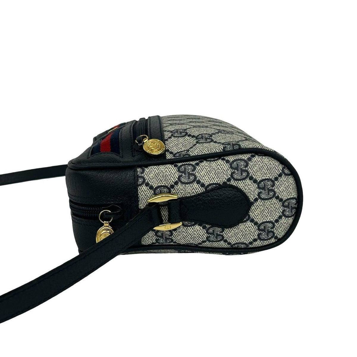 Gucci Vintage Sherry Line GG Logo Pattern Leather Mini Shoulder Bag Pochette — view 5