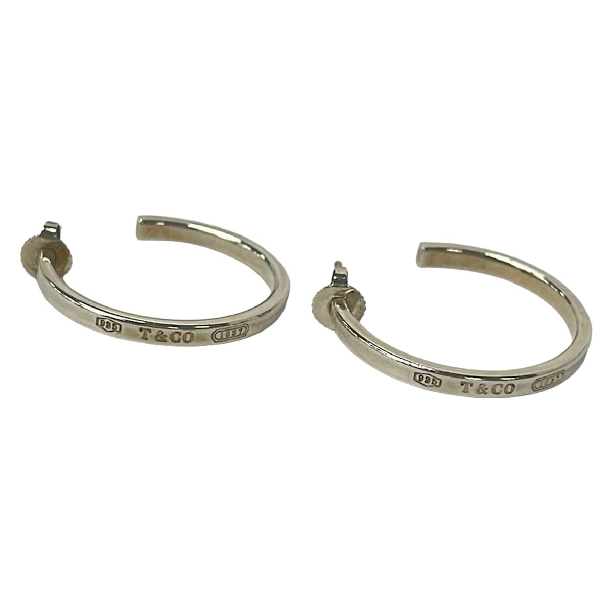 Tiffany & Co Earrings 1837 Silver
