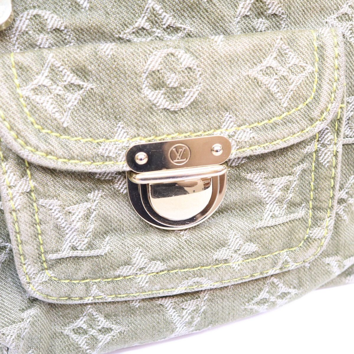 Louis Vuitton Monogram Denim Riken Baggy PM Shoulder Bag — view 8