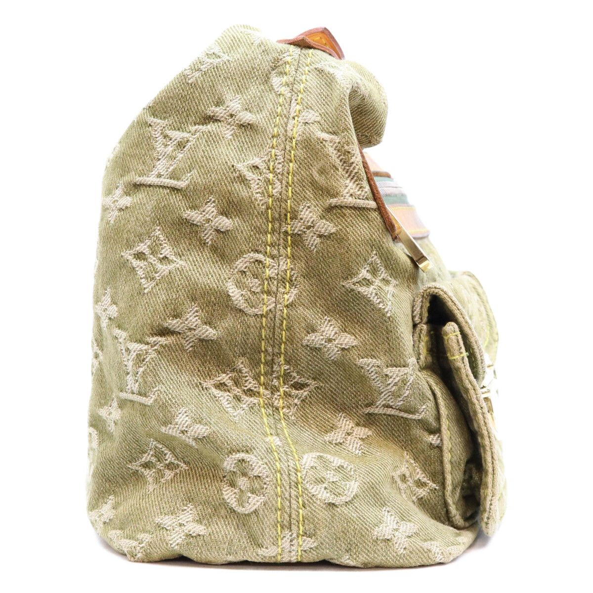 Louis Vuitton Monogram Denim Riken Baggy PM Shoulder Bag — view 4