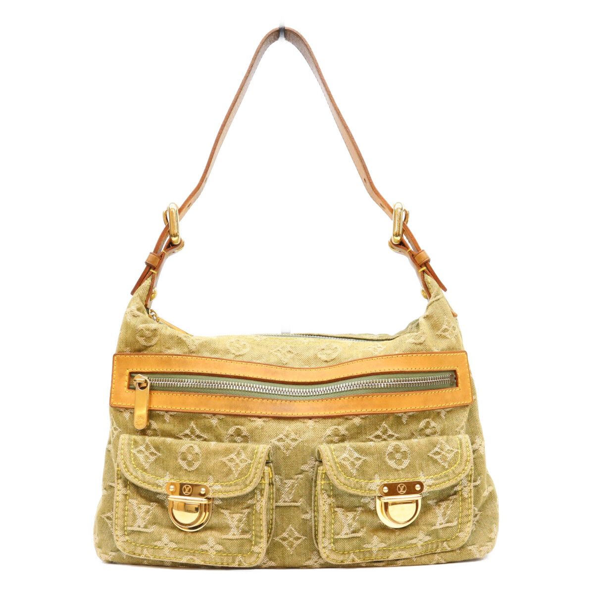 Louis Vuitton Monogram Denim Riken Baggy PM Shoulder Bag