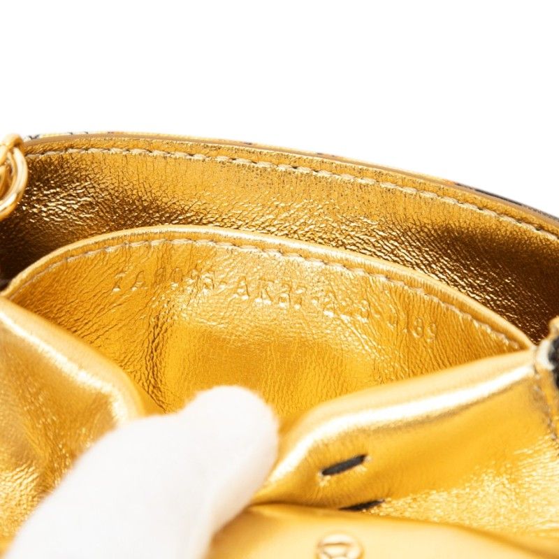 Fendi Nano Baguette Crossbody Chain Shoulder Bag Multicolor Nylon — view 6