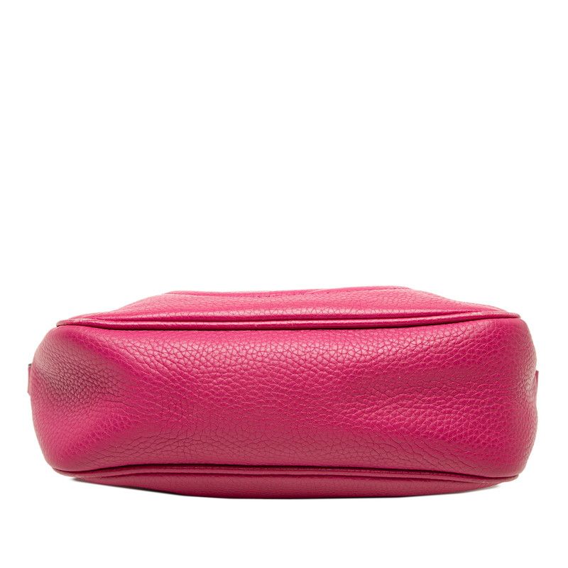 Gucci Interlocking G Soho Crossbody Shoulder Bag Pink Leather — view 3