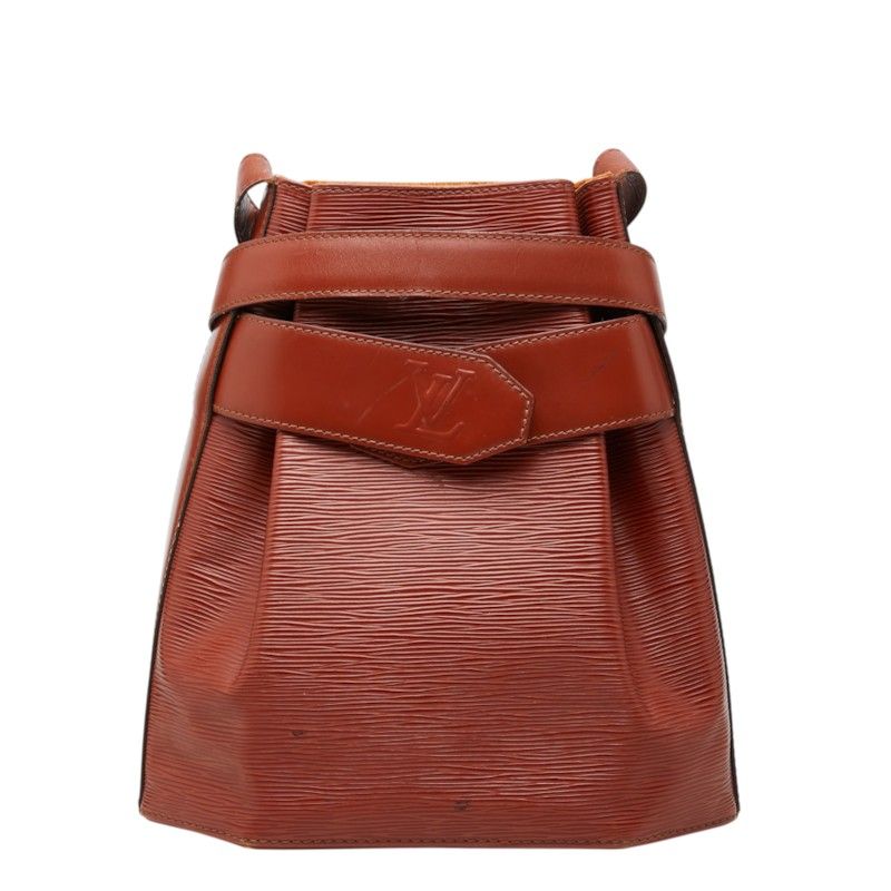 Louis Vuitton Epi Sac D'epaule GM Shoulder Bag Kenya Brown Leather