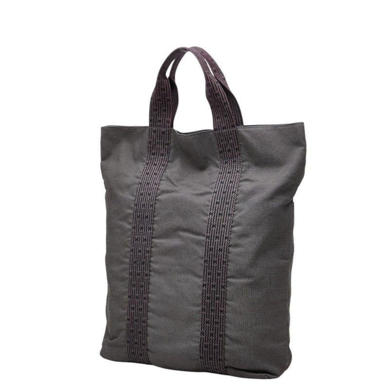Hermes Herline Cabas Tote Bag Gray Canvas — view 2