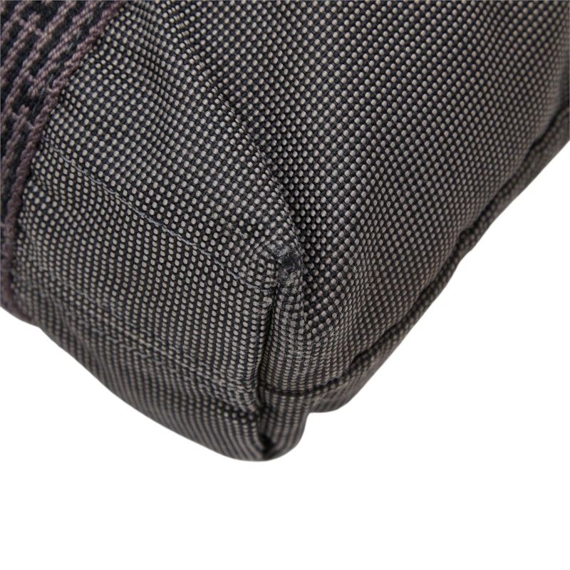 Hermes Herline Cabas Tote Bag Gray Canvas — view 4