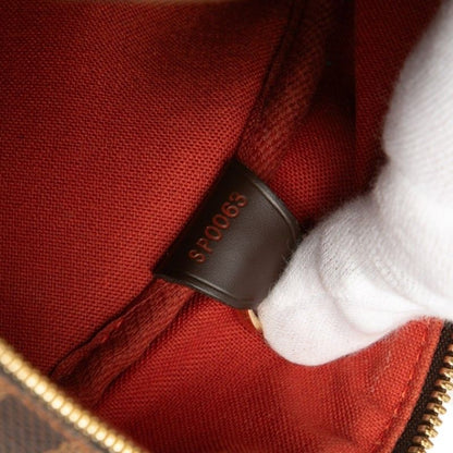 Louis Vuitton Damier Boston Bag Brown Leather — view 6