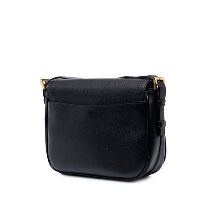 Prada Saffiano Crossbody Shoulder Bag Black Leather — view 2