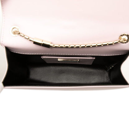 Bvlgari Serpenti Forever Bijou Crossbody Chain Shoulder Bag Pink Black Leather — view 4