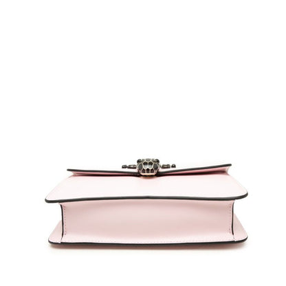 Bvlgari Serpenti Forever Bijou Crossbody Chain Shoulder Bag Pink Black Leather — view 3