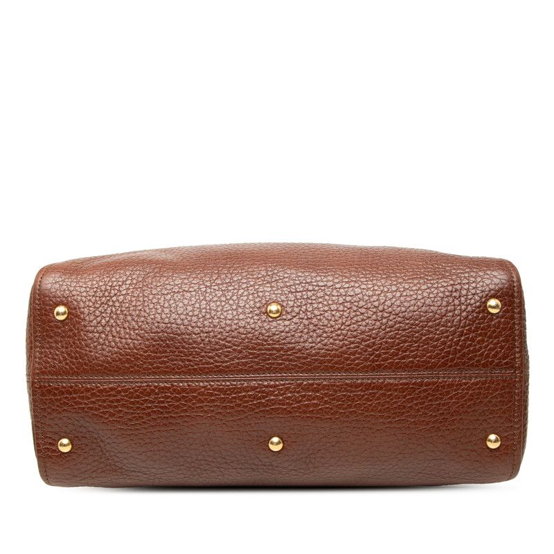 Fendi Chameleon Shoulder Bag Brown Leather — view 3