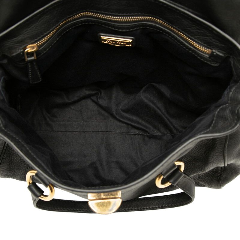 Miu Miu Chain Shoulder Bag 2-Way Black Leather — view 4