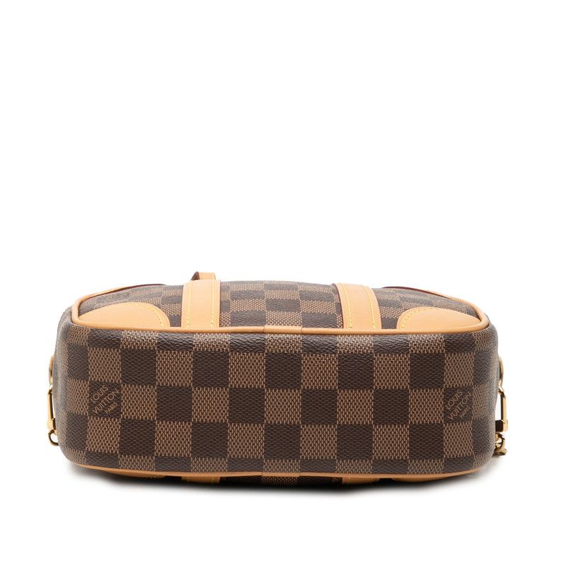 Louis Vuitton Damier Valisette Souple BB 2-Way Shoulder Bag Brown Beige Leather — view 3