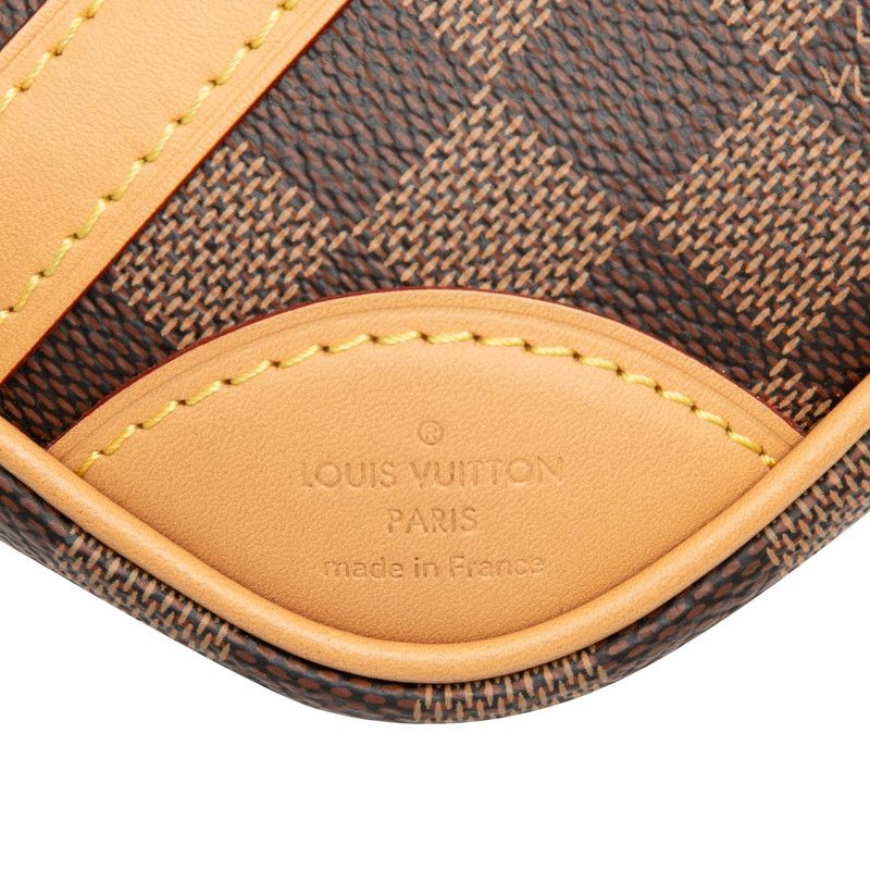 Louis Vuitton Damier Valisette Souple BB 2-Way Shoulder Bag Brown Beige Leather — view 5