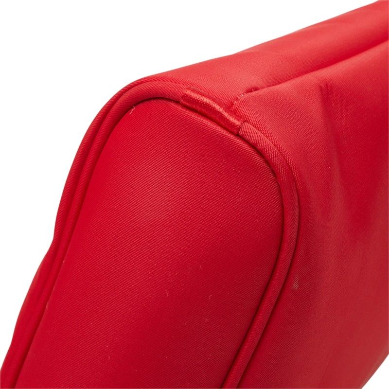 Celine Circle Handle Mini Handbag Red Nylon — view 5