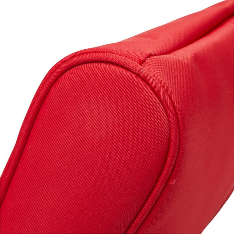 Celine Circle Handle Mini Handbag Red Nylon — view 4