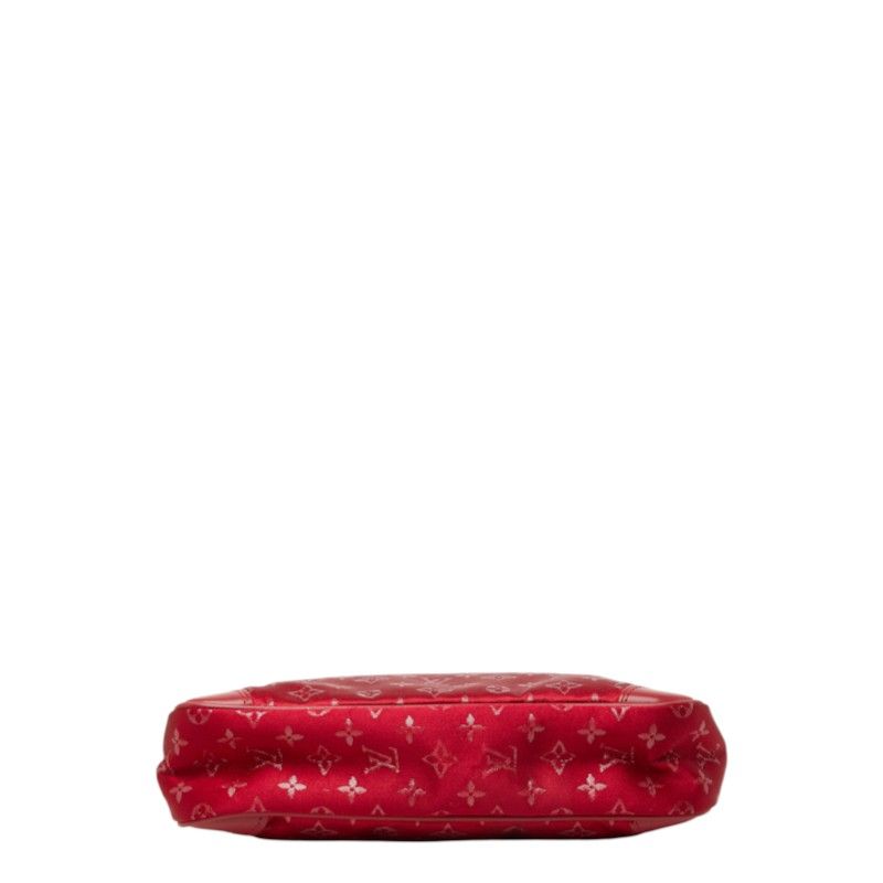 Louis Vuitton Monogram Satin Little Boulogne Handbag Bag Rouge Red — view 3