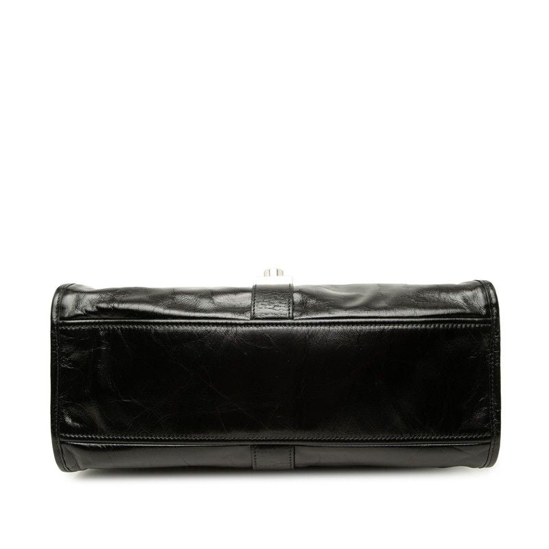 Prada Tote Shoulder Bag Black Leather — view 3