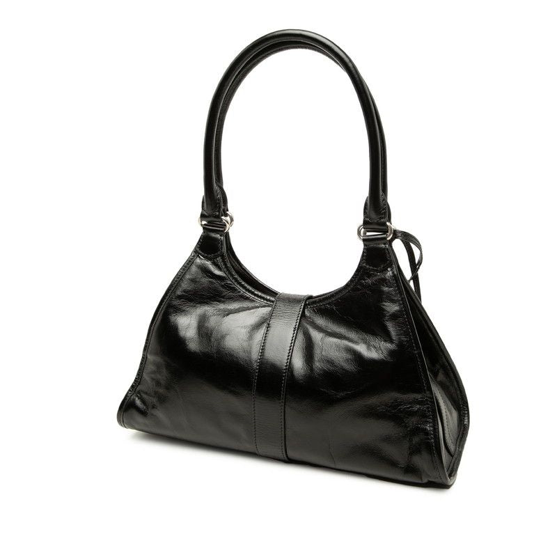 Prada Tote Shoulder Bag Black Leather — view 2