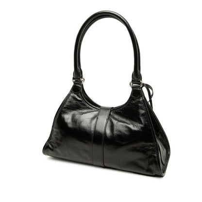 Prada Tote Shoulder Bag Black Leather — view 2