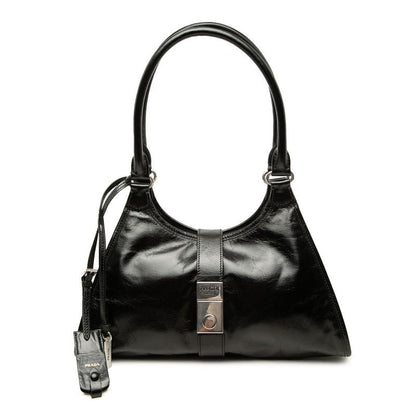 Prada Tote Shoulder Bag Black Leather