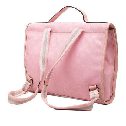Gucci GG Supreme Backpack Pink Leather — view 2