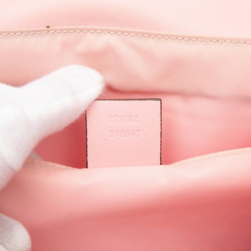 Gucci GG Supreme Backpack Pink Leather — view 6